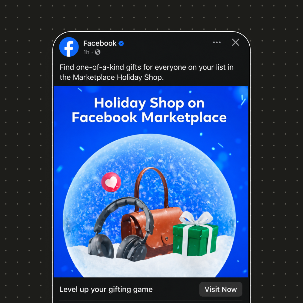 Holiday Shop marketing campaign prototype preview