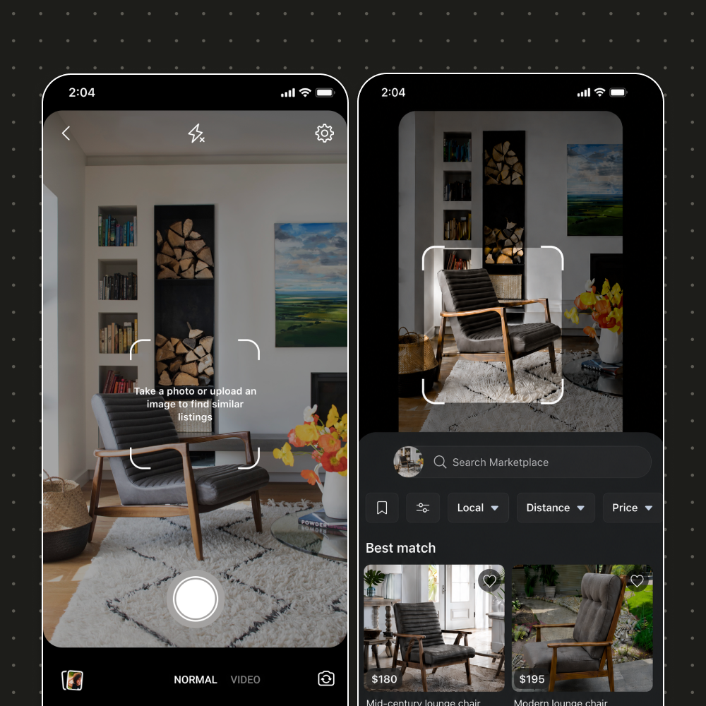 Visual Search prototype preview